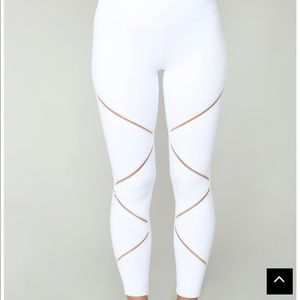 Fashion nova white leggings